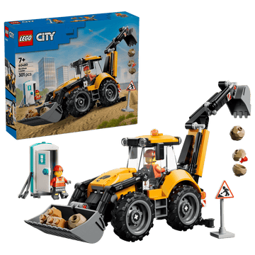 Lego 60480 City Yellow Backhoe Loader 301Pcs