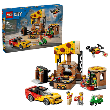 Lego 60496 City Pizza Delivery Experience with Vehicles 494Pcs
