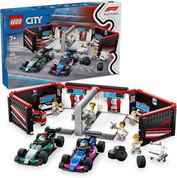 Lego City F1 Garage & Mercedes-AMG & Alpine Cars 60444 with 678 pcs