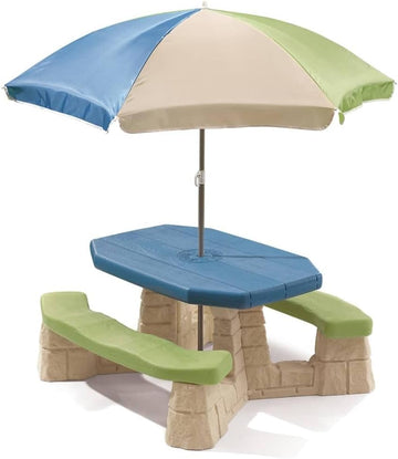 Step2 787799 Naturally Playful Picnic Table With Umbrella